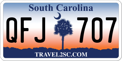 SC license plate QFJ707