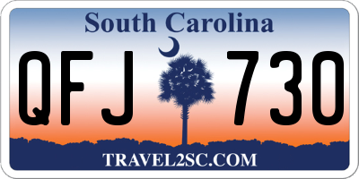 SC license plate QFJ730