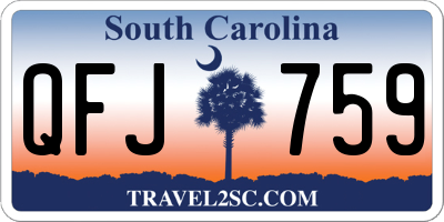 SC license plate QFJ759
