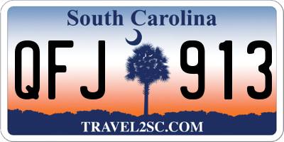 SC license plate QFJ913