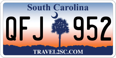 SC license plate QFJ952