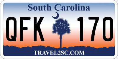 SC license plate QFK170