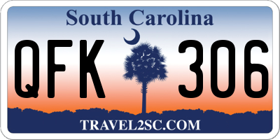 SC license plate QFK306