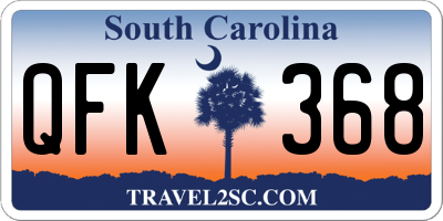 SC license plate QFK368