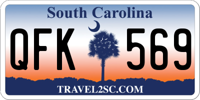 SC license plate QFK569