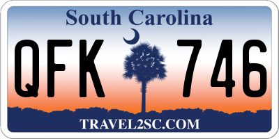 SC license plate QFK746