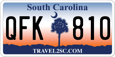 SC license plate QFK810