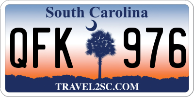 SC license plate QFK976