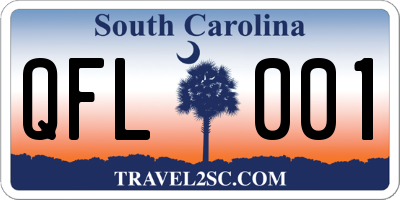 SC license plate QFL001