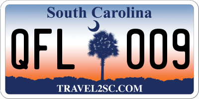 SC license plate QFL009