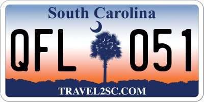 SC license plate QFL051