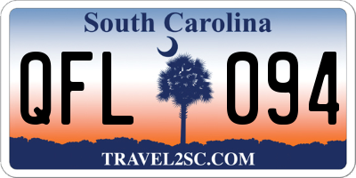 SC license plate QFL094