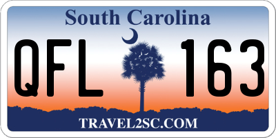 SC license plate QFL163