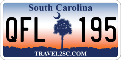 SC license plate QFL195