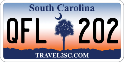 SC license plate QFL202