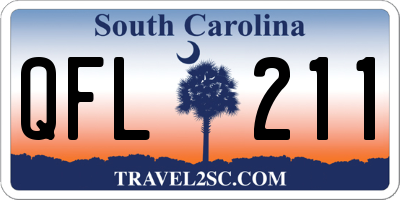 SC license plate QFL211
