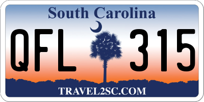 SC license plate QFL315