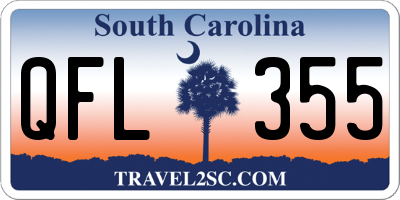 SC license plate QFL355