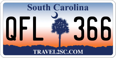 SC license plate QFL366