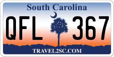SC license plate QFL367