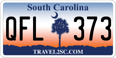SC license plate QFL373