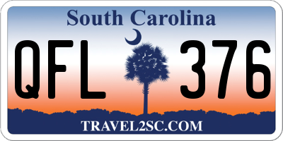 SC license plate QFL376