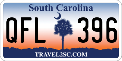 SC license plate QFL396