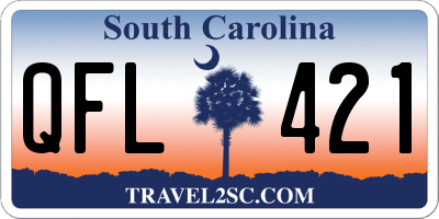 SC license plate QFL421