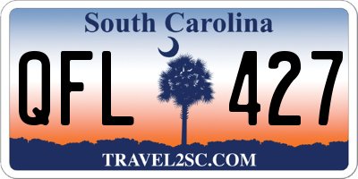 SC license plate QFL427