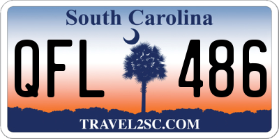 SC license plate QFL486