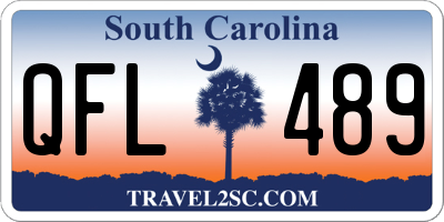 SC license plate QFL489