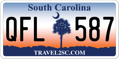 SC license plate QFL587
