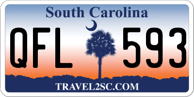 SC license plate QFL593