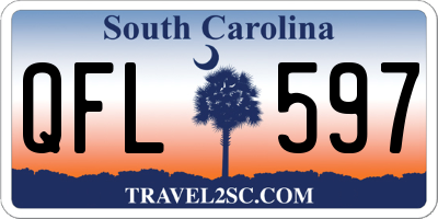 SC license plate QFL597