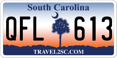 SC license plate QFL613