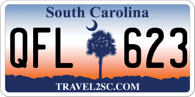 SC license plate QFL623