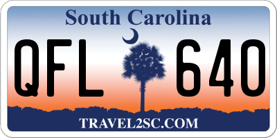 SC license plate QFL640