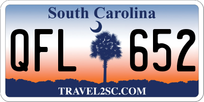 SC license plate QFL652