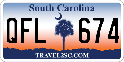 SC license plate QFL674