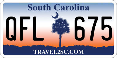 SC license plate QFL675