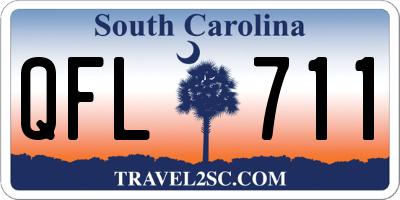 SC license plate QFL711