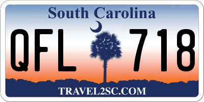 SC license plate QFL718