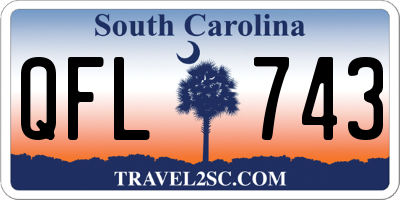 SC license plate QFL743