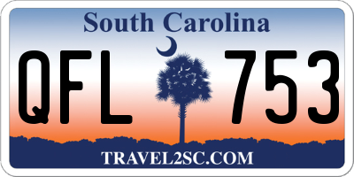 SC license plate QFL753