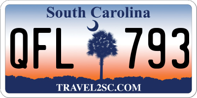SC license plate QFL793