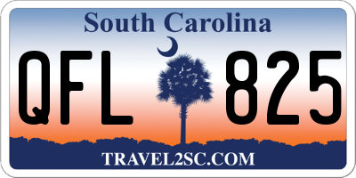 SC license plate QFL825
