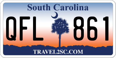 SC license plate QFL861