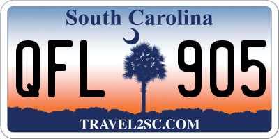 SC license plate QFL905