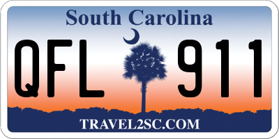 SC license plate QFL911