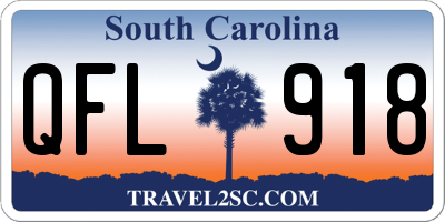 SC license plate QFL918